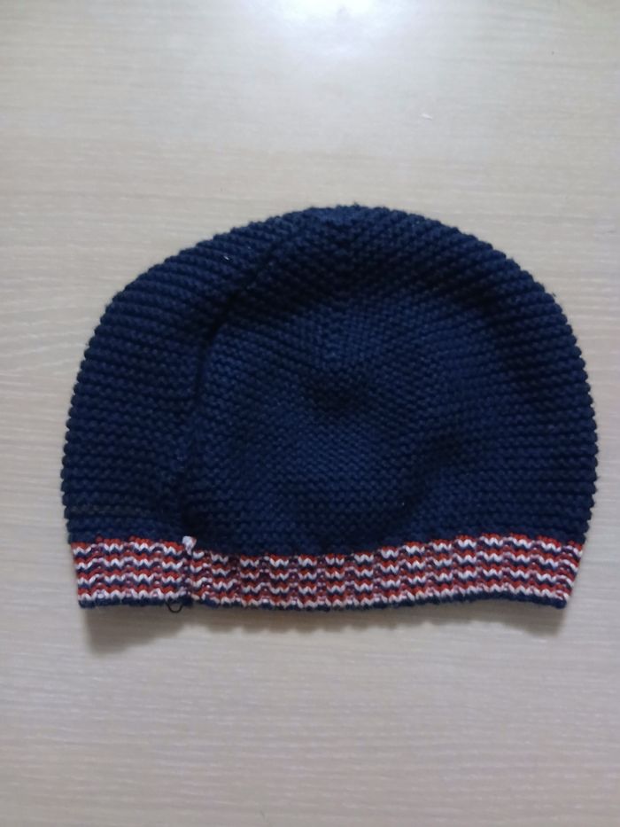 Bonnet garcon en coton,acrylique taille 3 mois marque obaibi - photo numéro 8