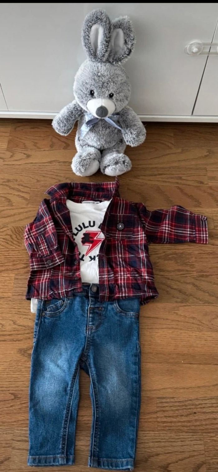 Ensemble garçon Lulu Castagnette Kiabi 6 mois - photo numéro 5