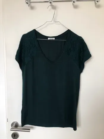 T-shirt vert foncé promod S