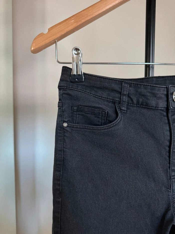 Pantalon type jean noir Skinny lègerement élastique - photo numéro 4