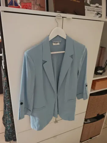 Veste blazer Only bleu claire 38