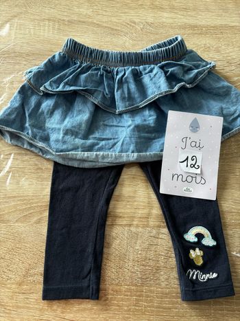 Ensemble jupe legging Minnie DISNEY t.12m
