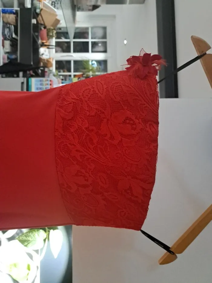 Robe asymétrique rouge - photo numéro 2