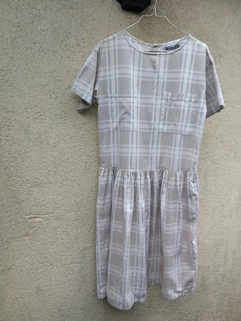 Robe longue à carreaux New Look