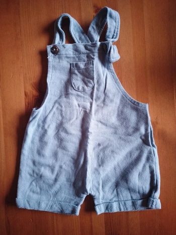 Salopette bleue claire taille 1 mois