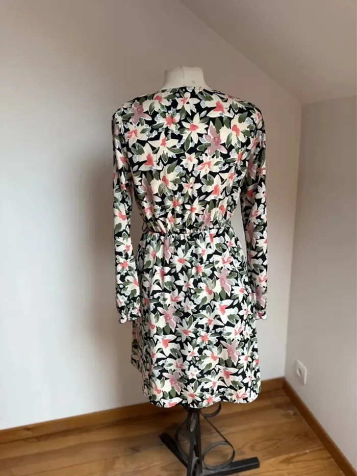 Superbe robe neuve fleurie fluide Ikoone & Bianca 🌸 M L 38 40 - photo numéro 6