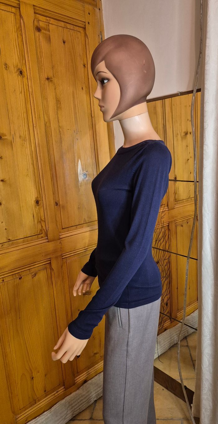 Tee-shirt femme #Monoprix, bleu marine Taille XS - photo numéro 2