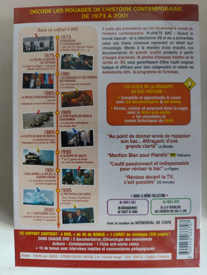Lot de 2 coffrets DVD de la collection "Planète BAC" neufs - photo numéro 3