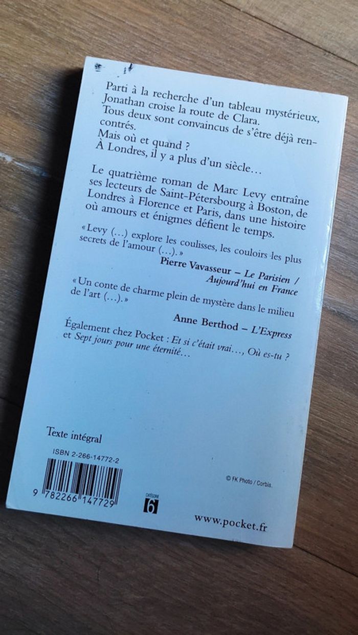 Livre La Prochaine fois - Marc Levy - photo numéro 2