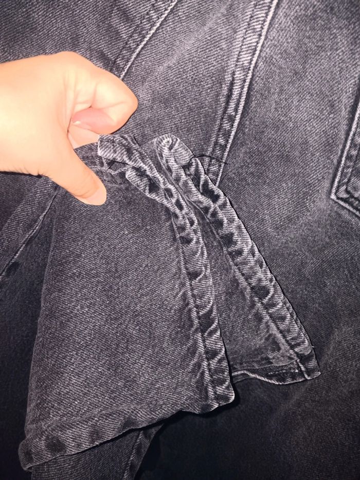 Jean cargo noir taille 40/42 poches latérales tendance - photo numéro 5