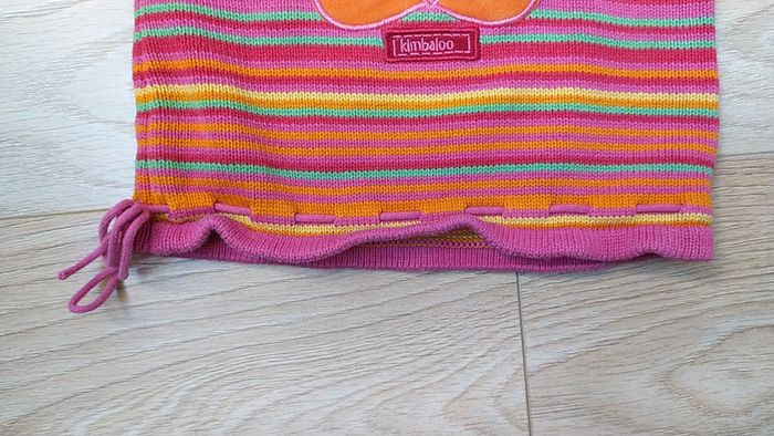 Pull orange rose papillon 6 mois - photo numéro 6