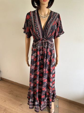 Robe longue neuve en soie Trebol taille unique