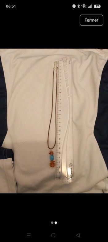 Collier cordon pierre naturelle 