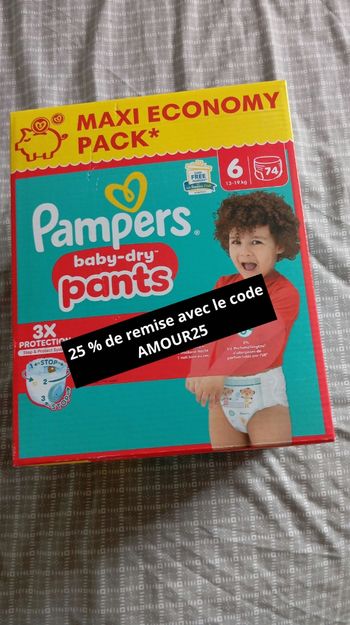 Pampers taille 6 pants neuf jamais ouvert