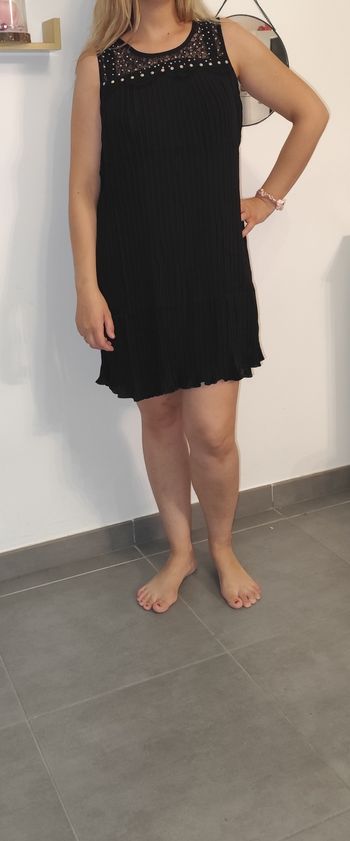 Robe strass dentelle