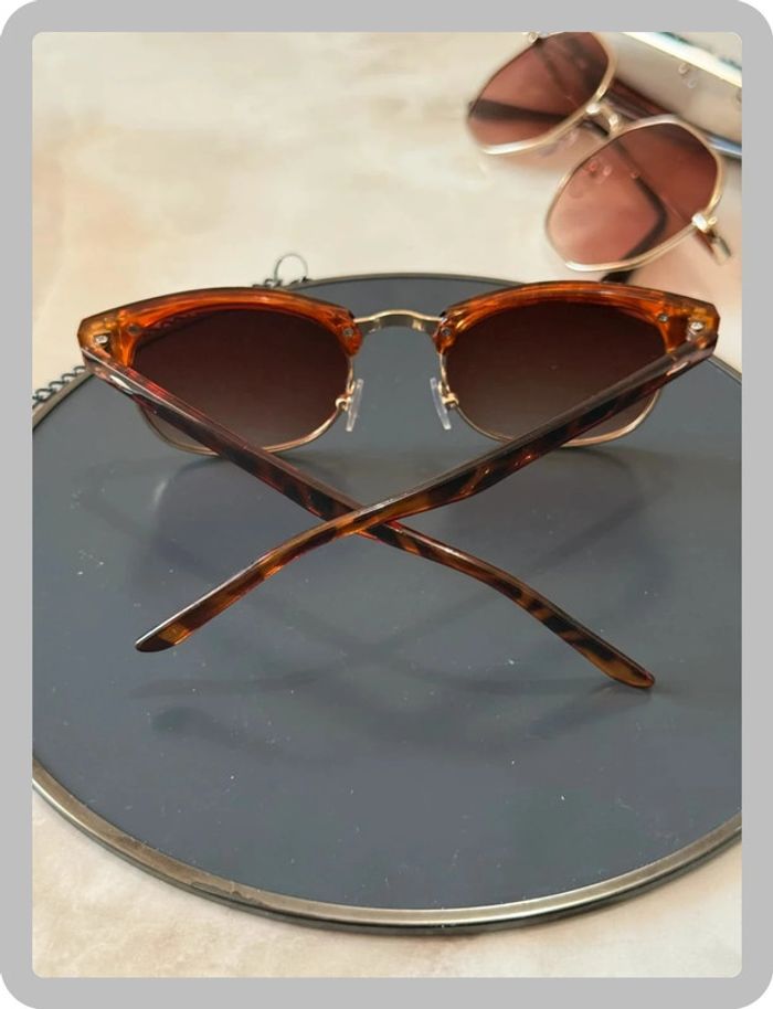 Lunette de soleil marron léopard - photo numéro 4