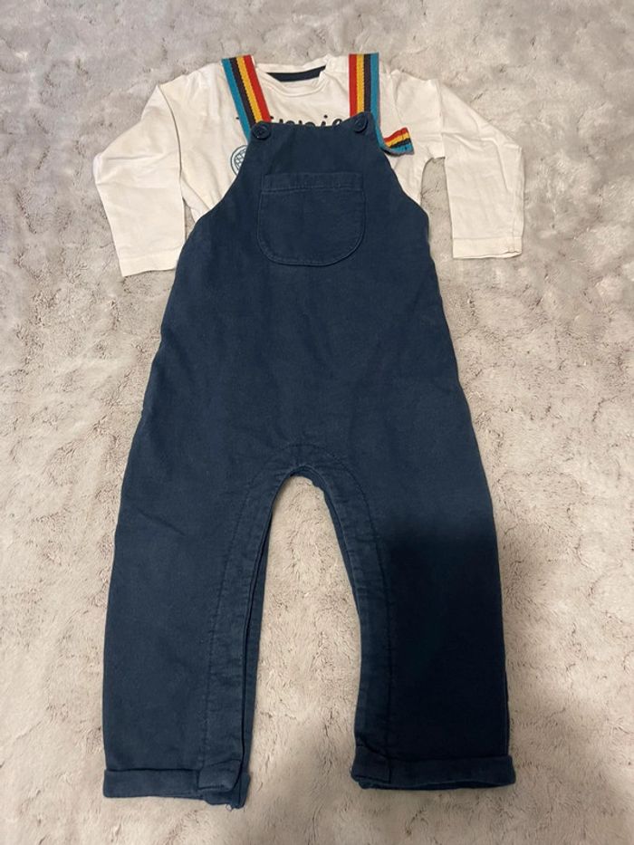 Ensemble salopette t-shirt à manches longues - ZY BabyBoy