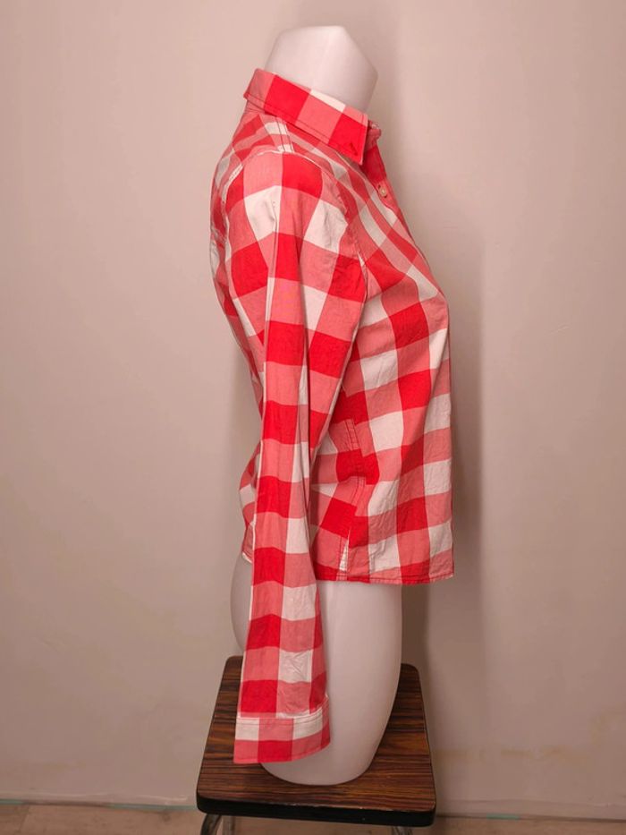 Chemise Hollister Femme Taille S Rouge-Blanc - photo numéro 3