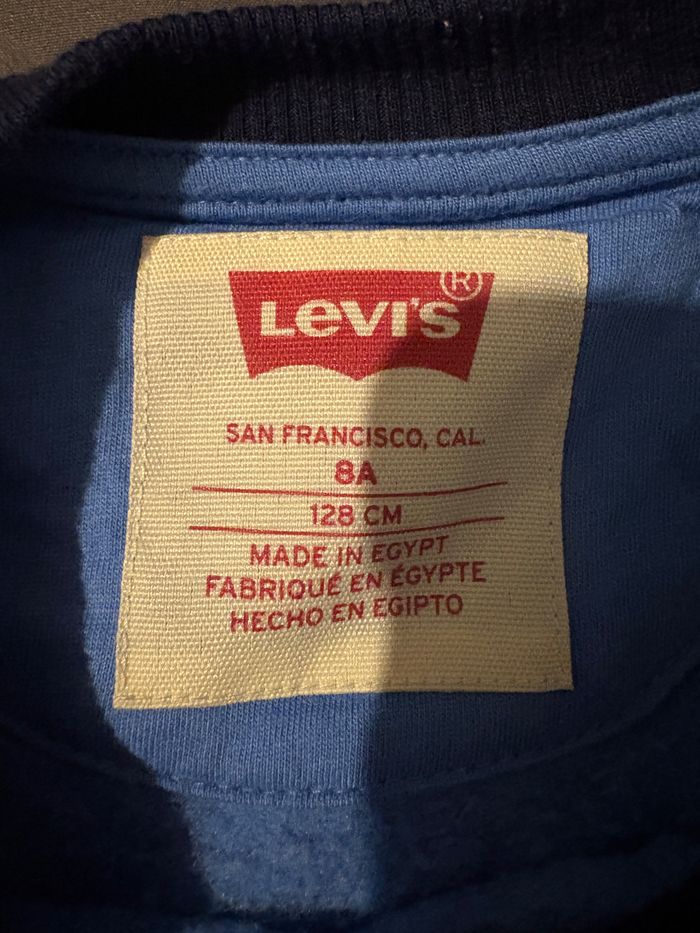 Sweat col rond bleu levi’S 8 ans - photo numéro 3
