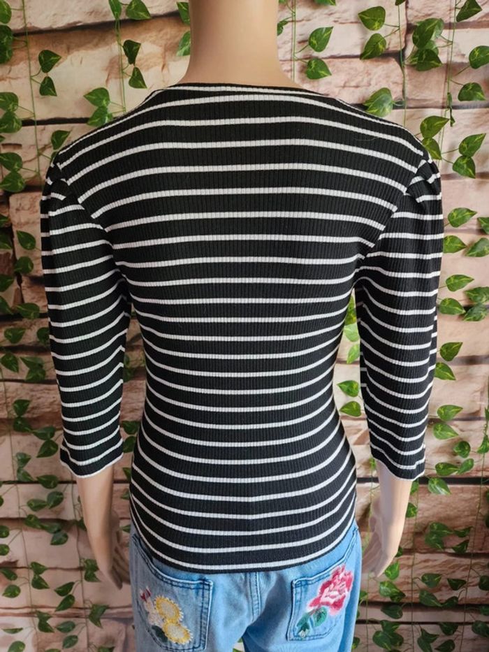 🌸T-shirt Rayé Jennyfer Taille 36🌸 - photo numéro 3