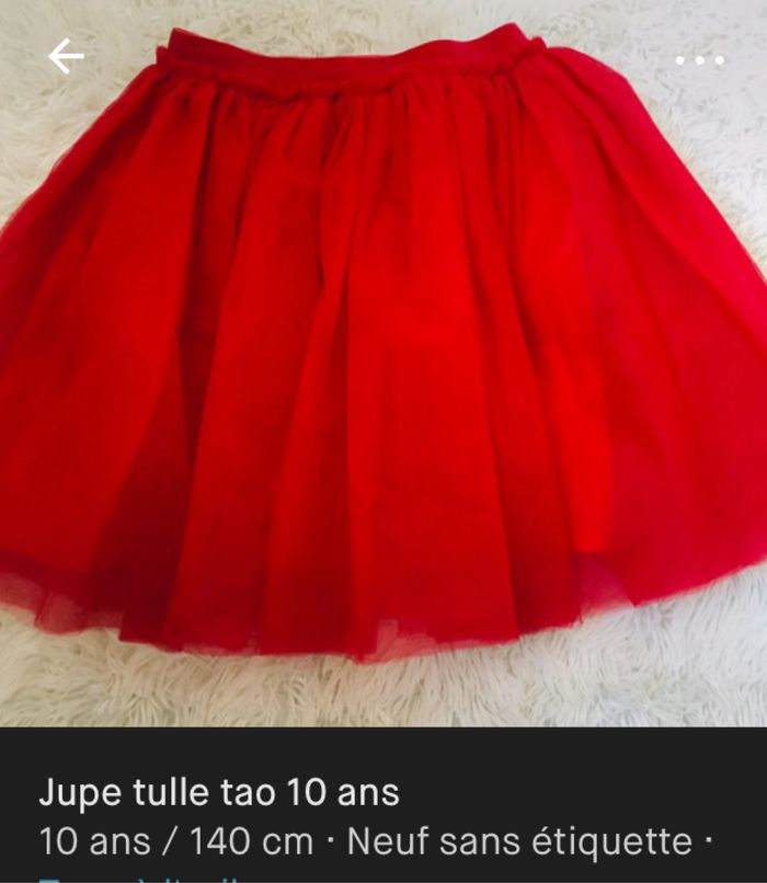 Jupe tulle tao 10 ans