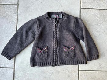 Gilet épais fille 9 mois