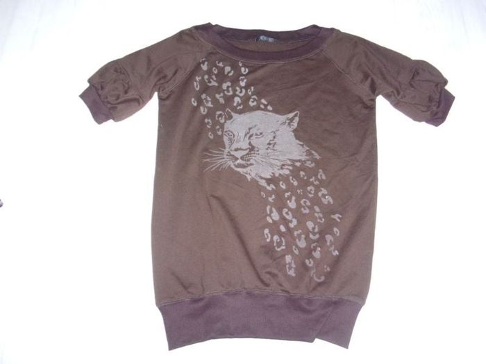 Tunique sweat ADC long marron panthère 40 TBE