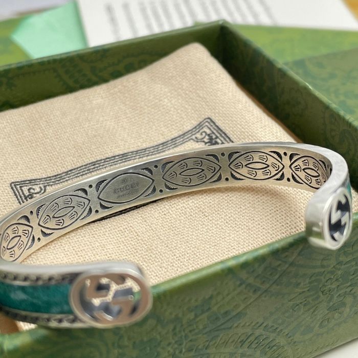 Bracelet Gucci en émail vert - photo numéro 3