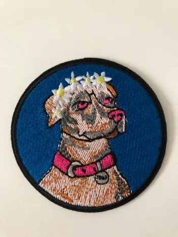 Écusson patch brodé chien