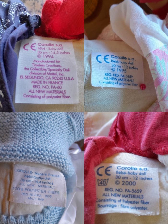 👶🏼 LOT : 4 poupons Corolle 30/36 centimètres (Années 1994, 1995, 2000) - photo numéro 6