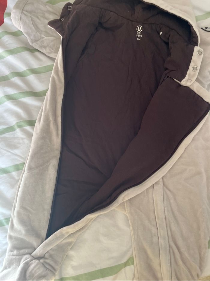 Combinaison pilote- manteau 6-9mois beige - photo numéro 4