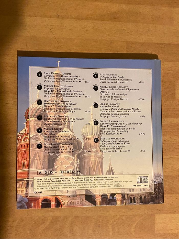 Cd musique russe classique - photo numéro 2
