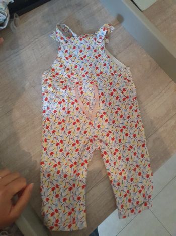 Salopette motif floral