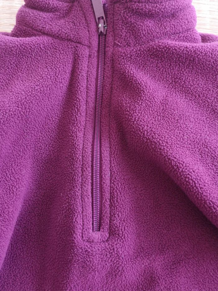 Polaire violette bébé 12 mois - photo numéro 2