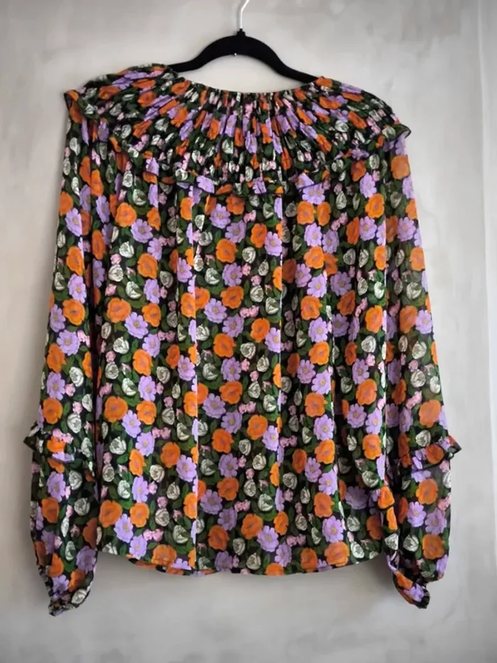 Blouse mousseline fleurie Mango 42 - photo numéro 17