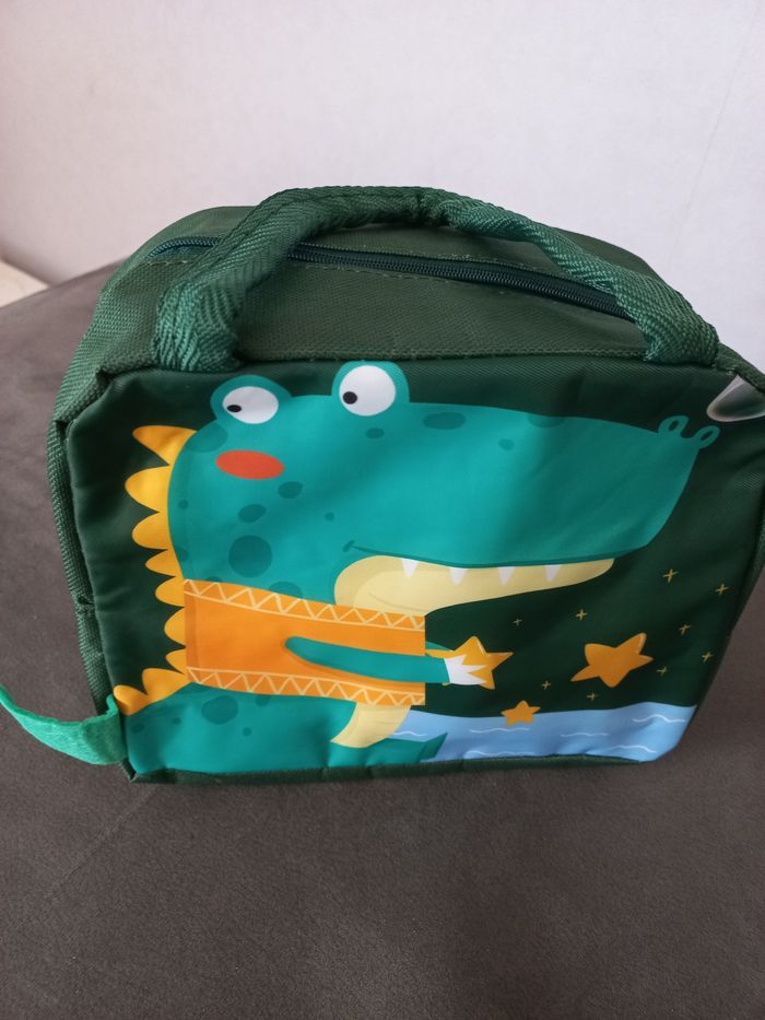 Lunch box glaciere sac isotherme enfant mignon déjeuner pique nique crocodile - photo numéro 2