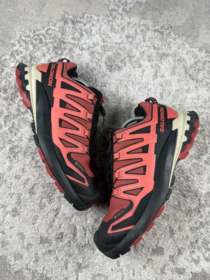 Salomon XA Pro 3D V9 Gore-Tex - Black & Beige & Corail