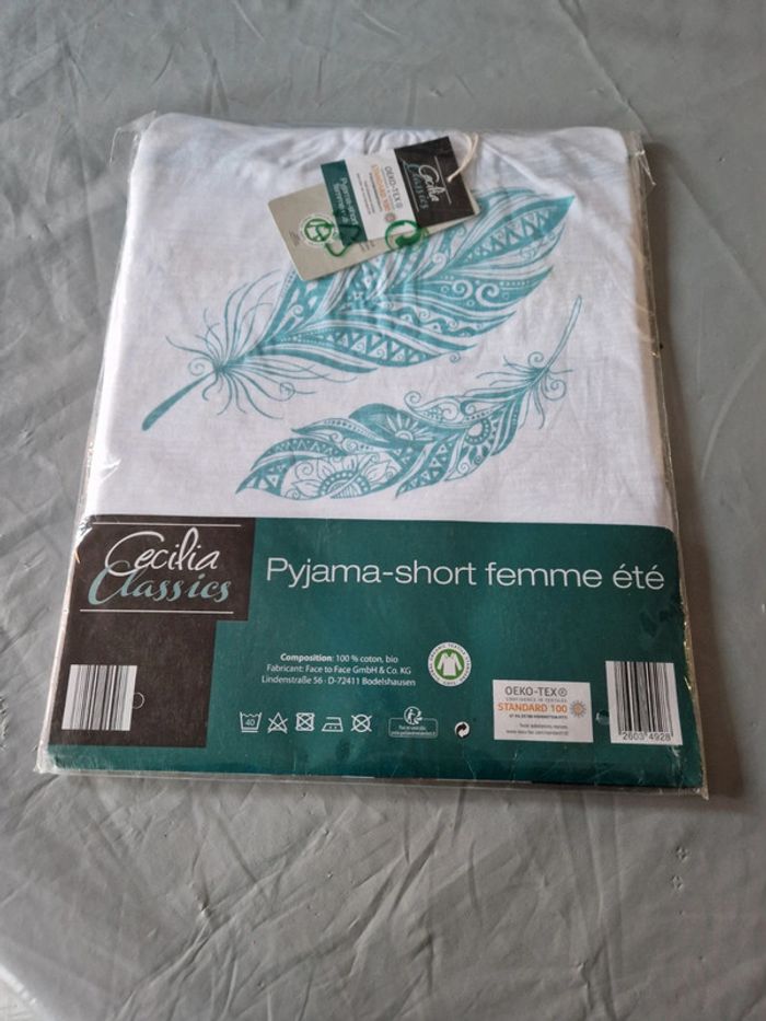 Pyjama short taille s - photo numéro 2