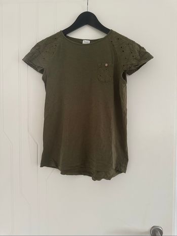 T-shirt vert kaki Zara taille 11/12 ans 152 cm
