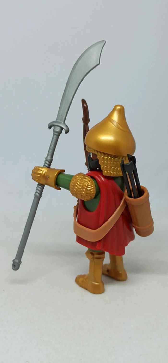 Homme guerrier perse avec casque doré et arc playmobil - photo numéro 4