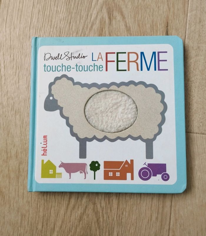 Livre enfant bébé touche-touche la Ferme édition Helium