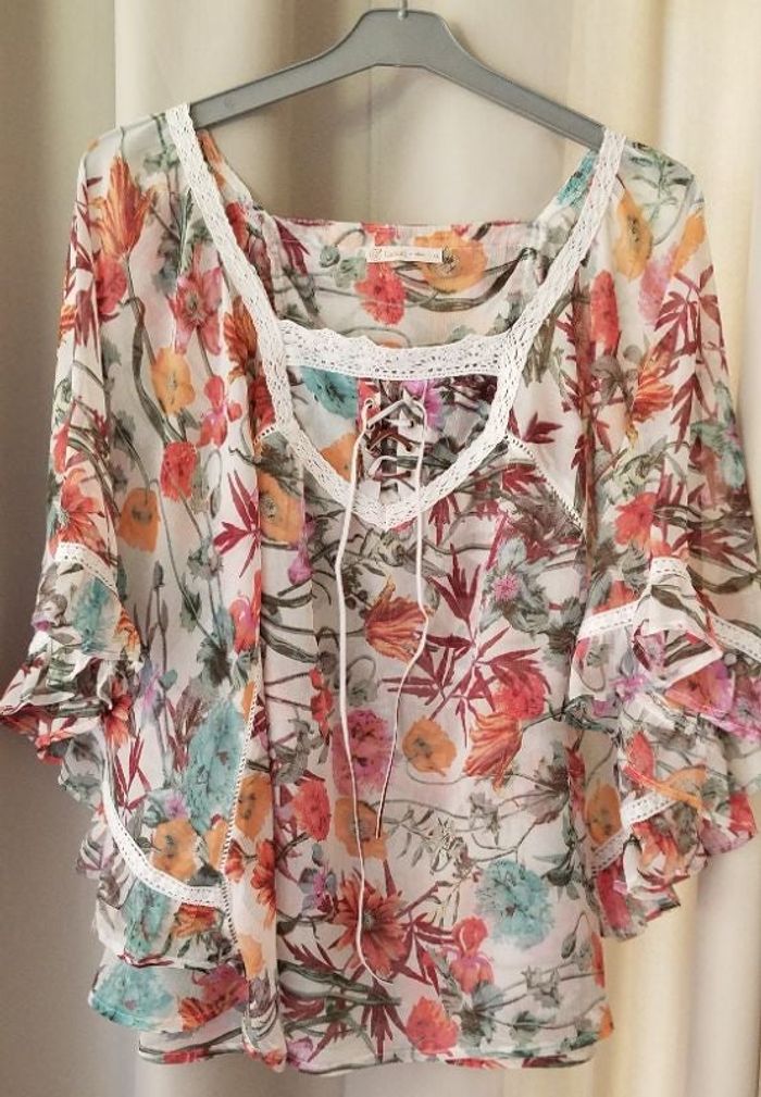 Blouse manches courte T: XL