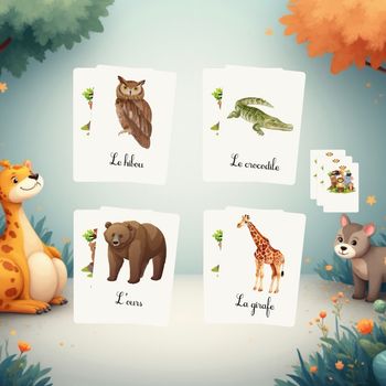 Jeu memory animaux