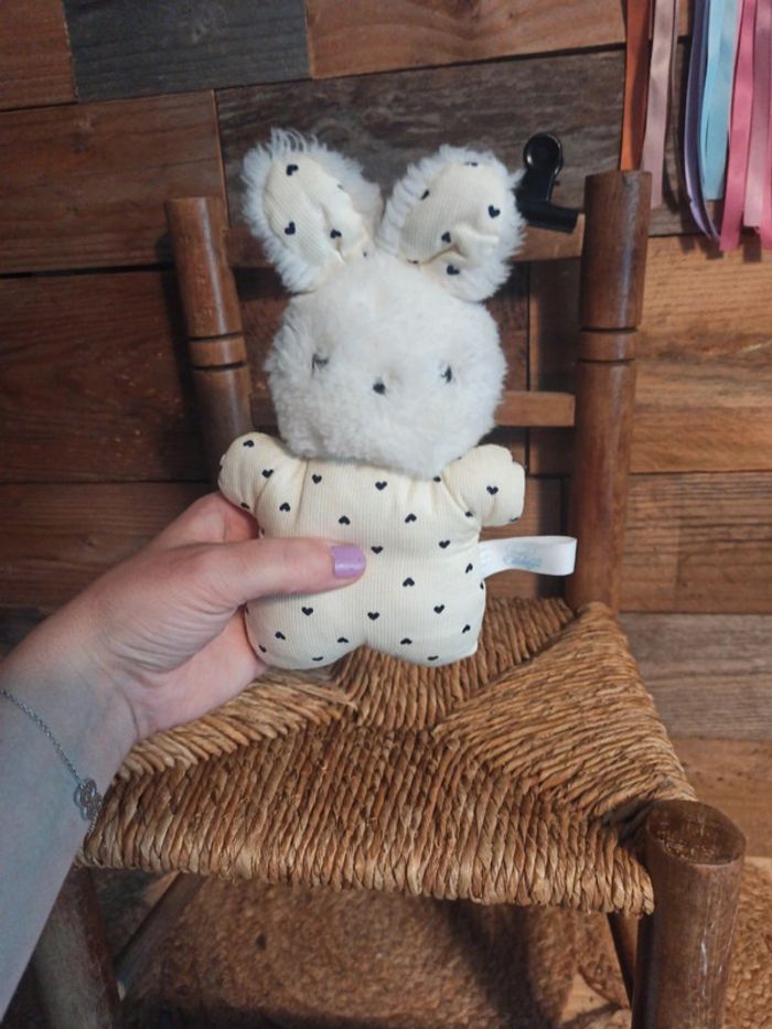 Peluche petit lapin pouet Cedéji vintage tbe - photo numéro 2