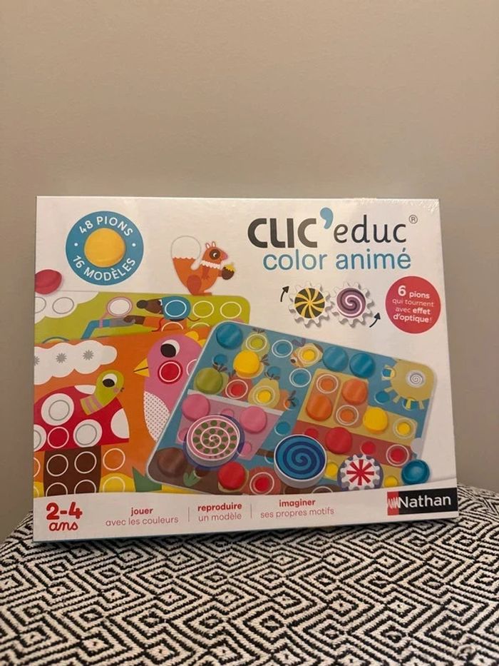 Nathan - Coffret éducatif Clic educ color animé - Dès 2 ans