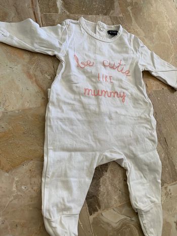 Grenouillère fille 1 mois