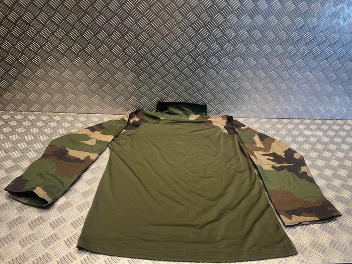 T-shirt manche longues chemise militaire combat camo mil-tec taille xl neuf - photo numéro 2