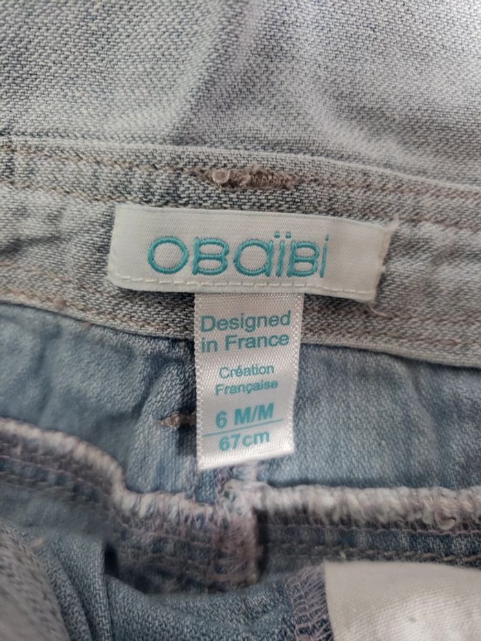 Salopette jeans bleu clair - photo numéro 2