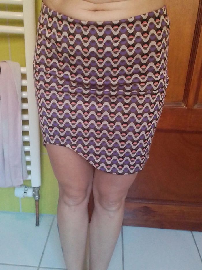 Jupe femme multicolore Psychédélique Pimkie