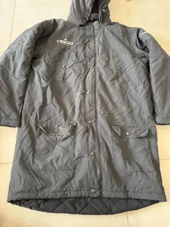 Long manteau noir Otago Rugby, taille 2XL, bon état